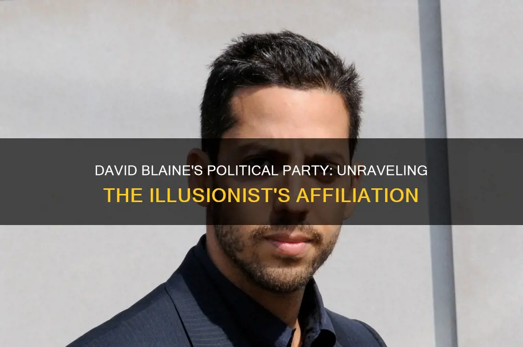 which political party is david blaine