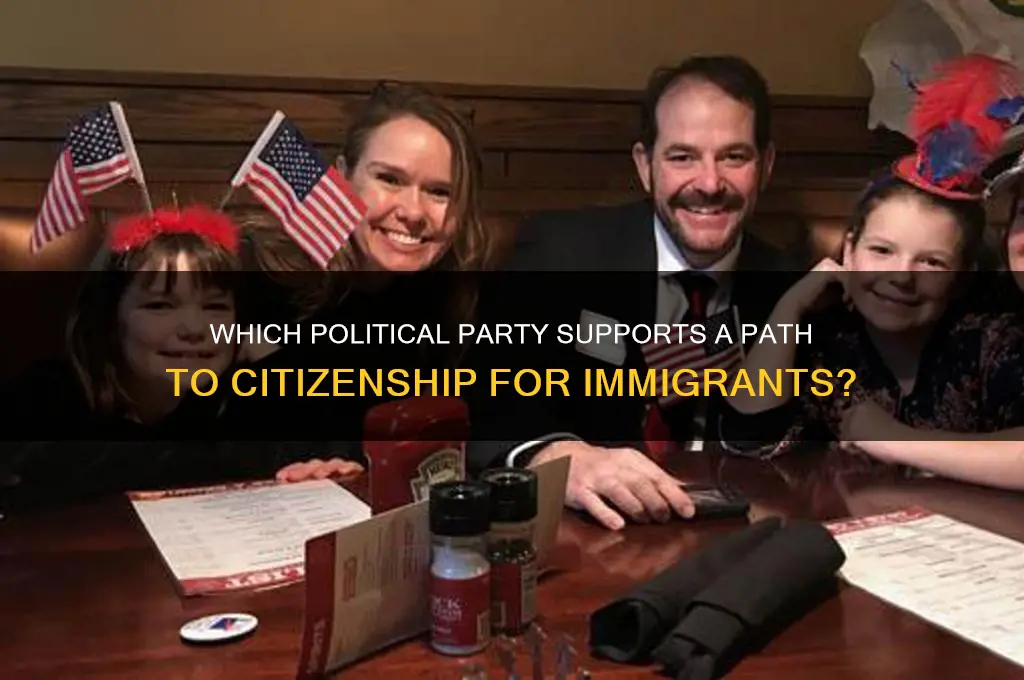 which political party is for path to citizenship