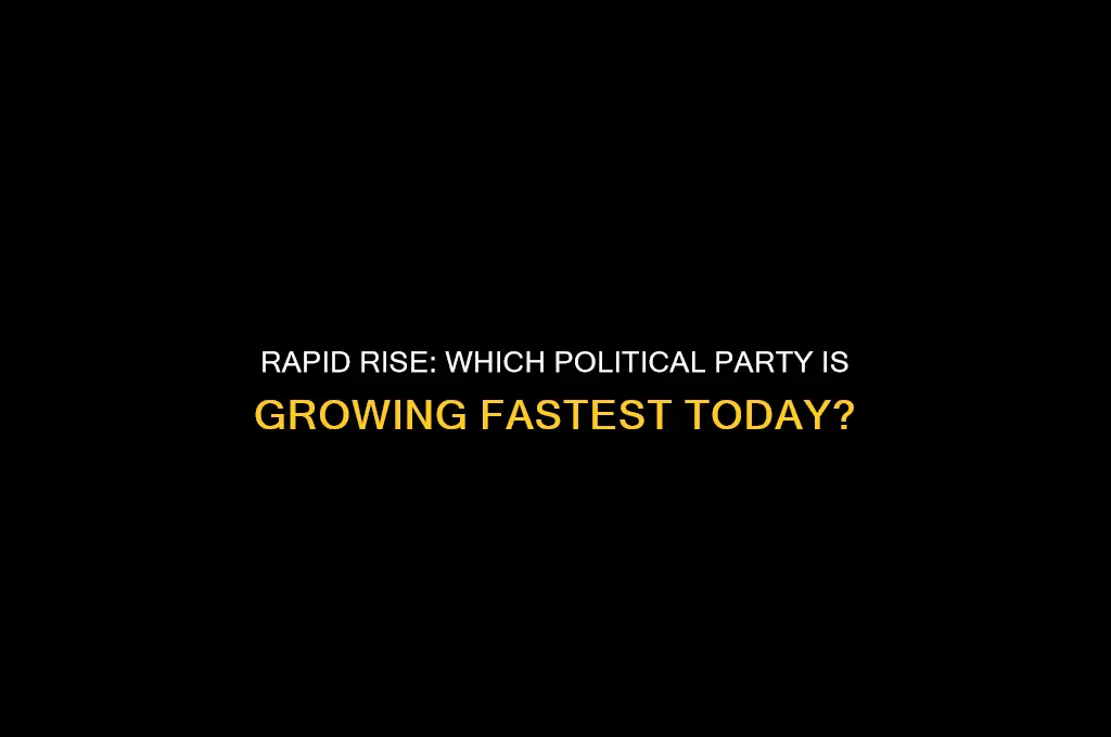 which political party is growing fastest