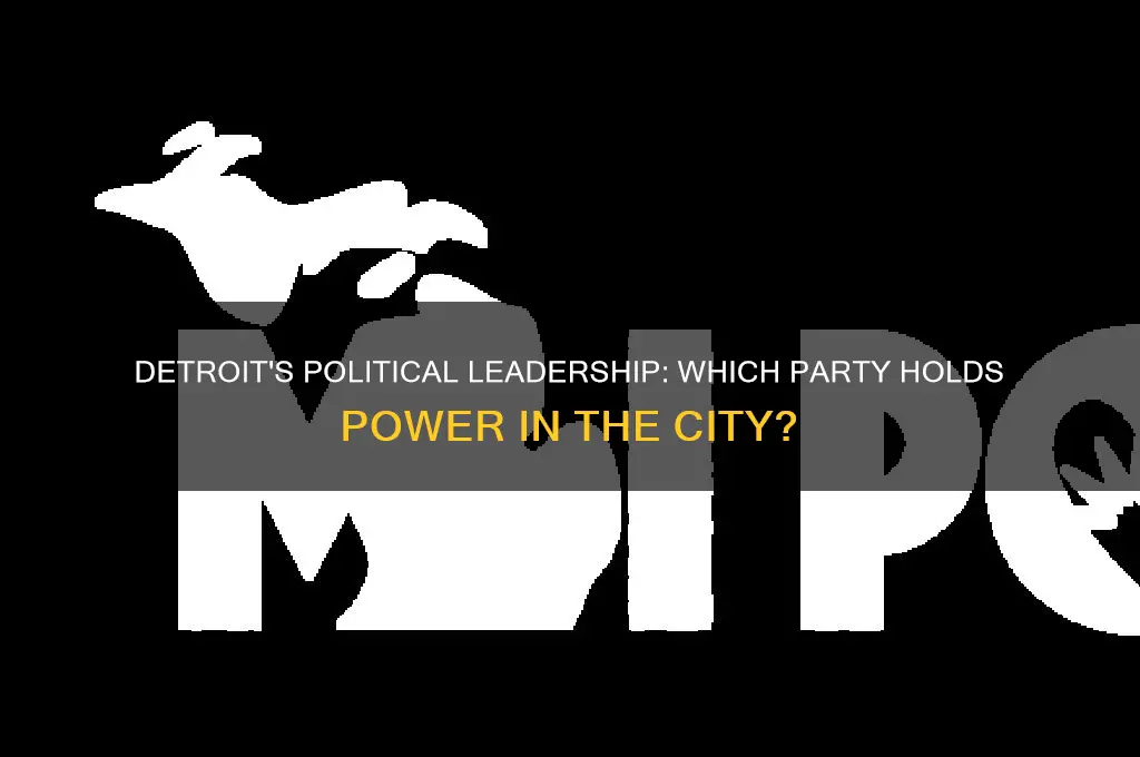 which political party is in charge of detroit