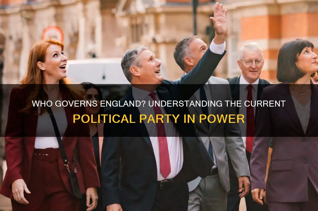 which political party is in control of england