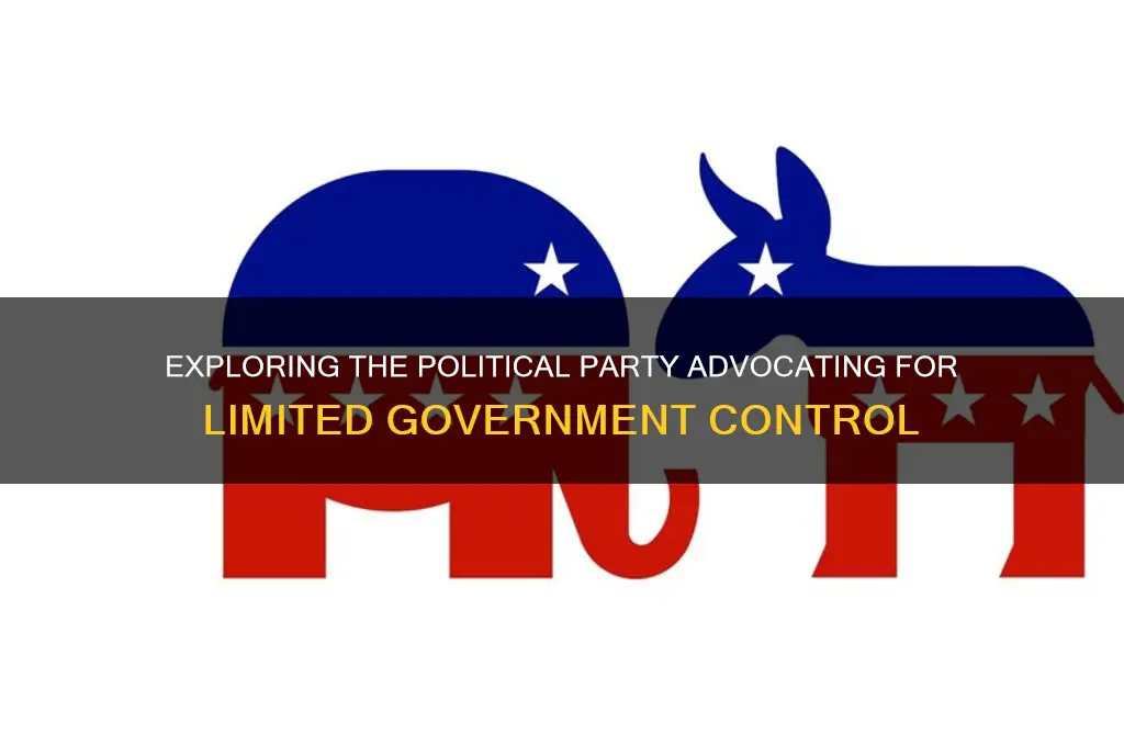 which political party is in favor of limited government