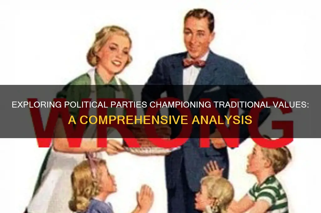 which political party is in favor of traditional values