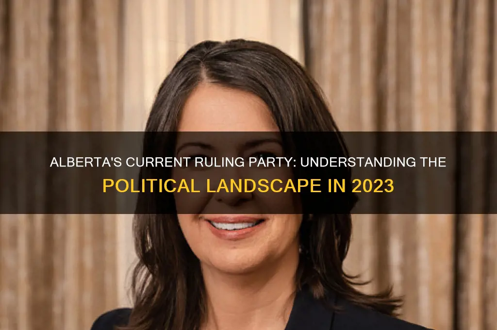 which political party is in power in alberta