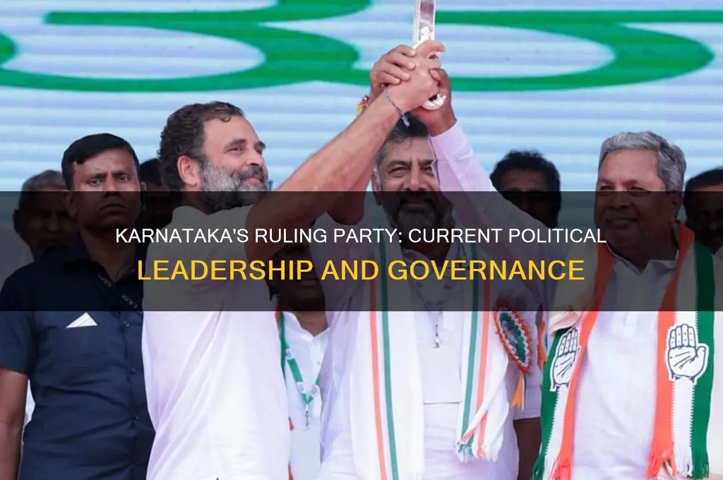 which political party is in power in karnataka