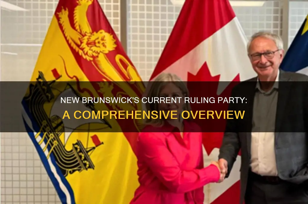 which political party is in power in new brunswick