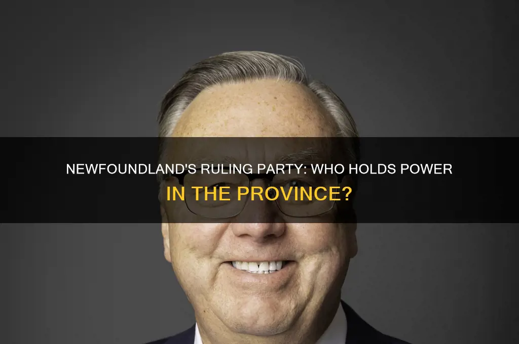 which political party is in power in newfoundland