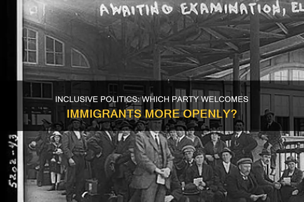 which political party is more inclusive to immigrants