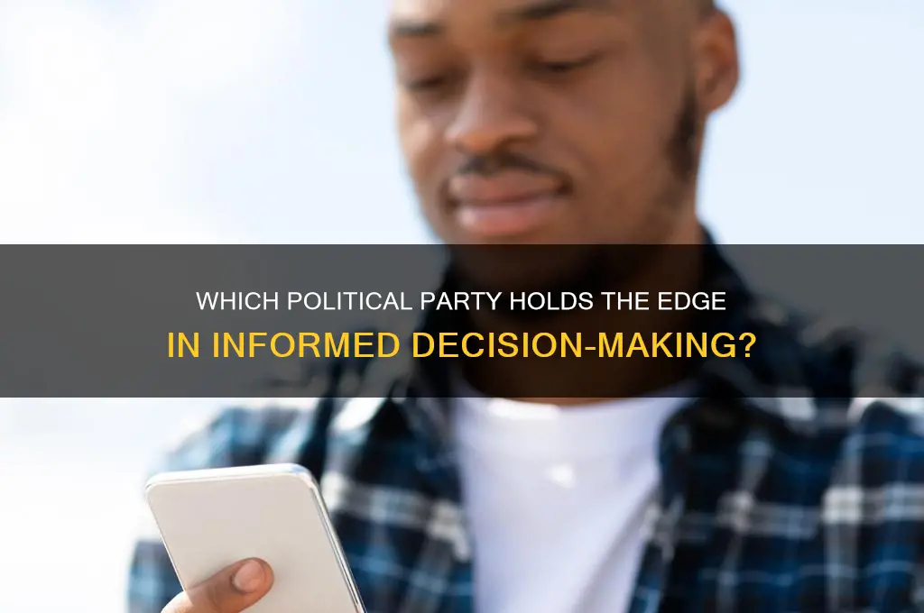 which political party is more informed