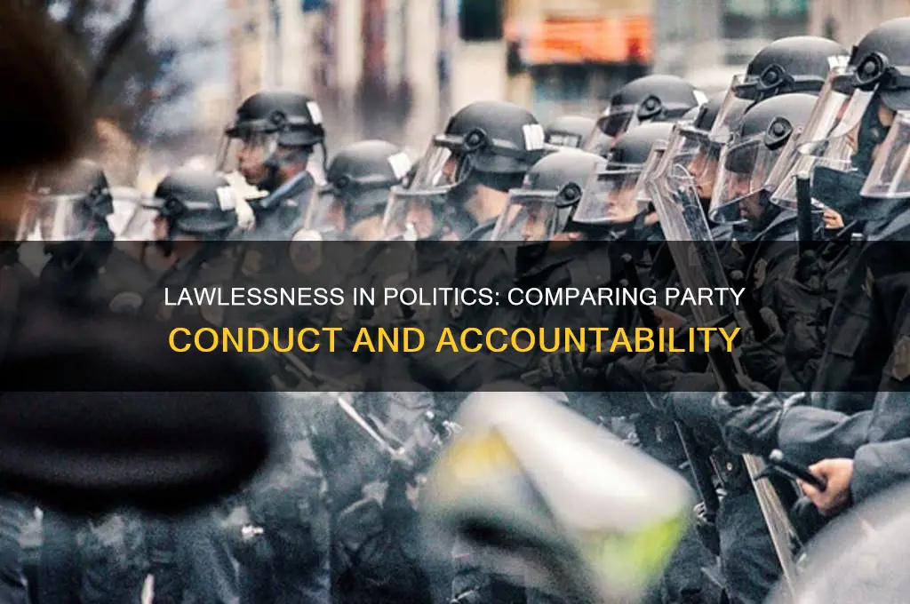 which political party is more lawless than the other