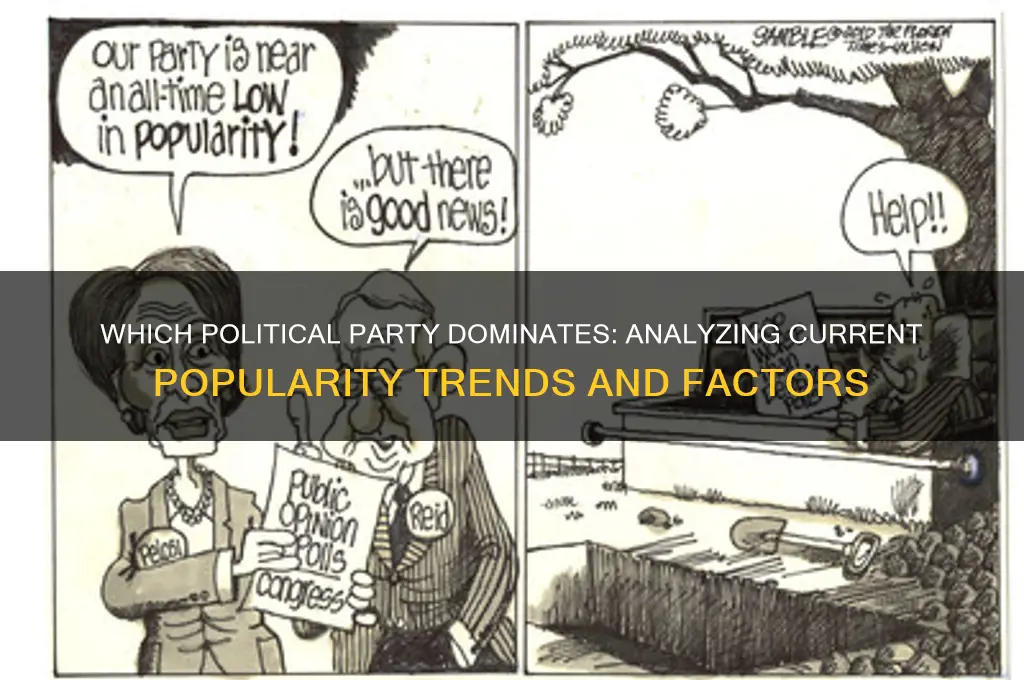 which political party is more popular