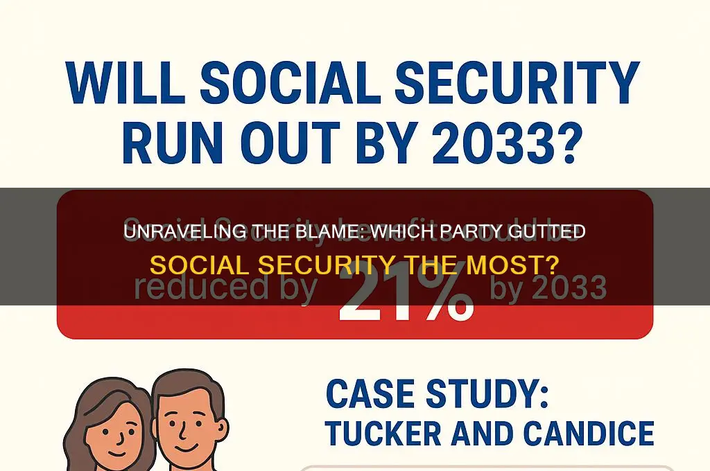 which political party is most responsible for gutt social security