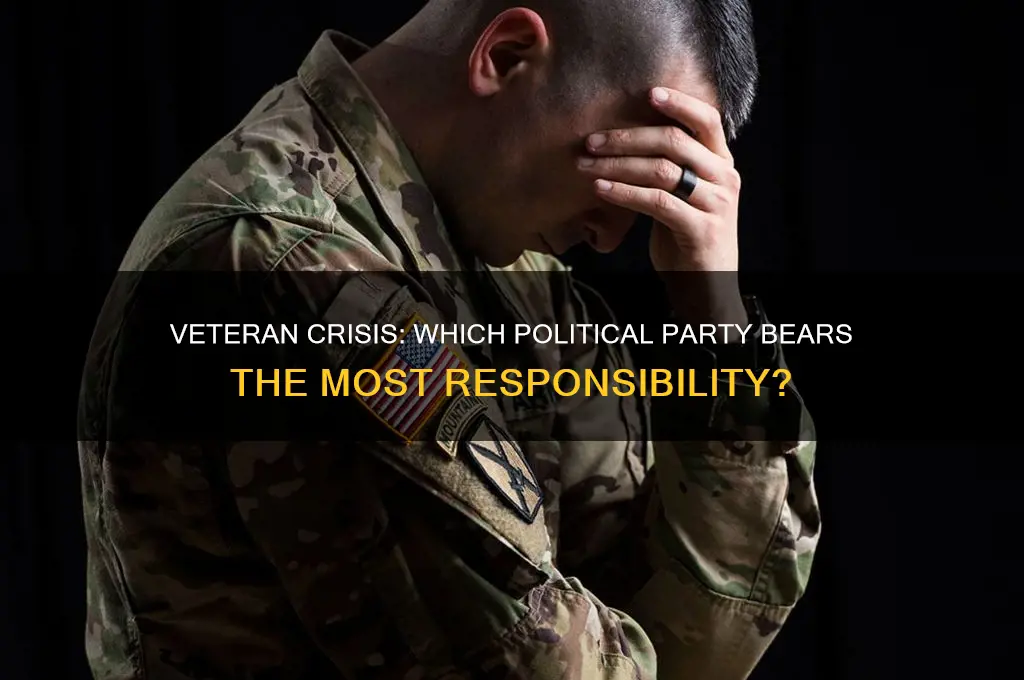 which political party is most responsilbe for the veteran crisis