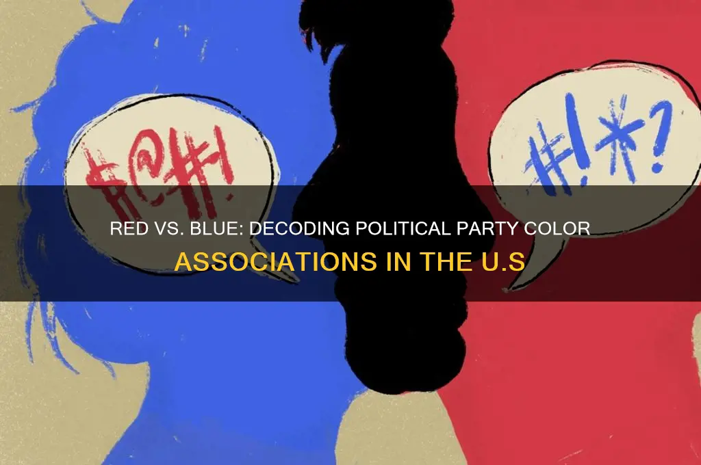which political party is red and which one is blue
