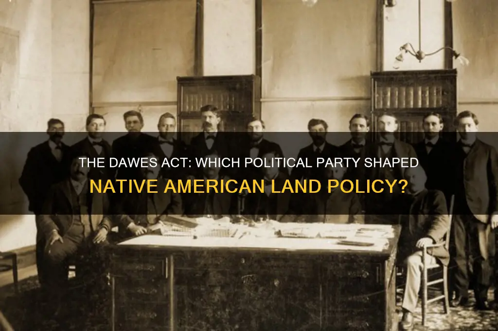 which political party is responsible for the dawes act