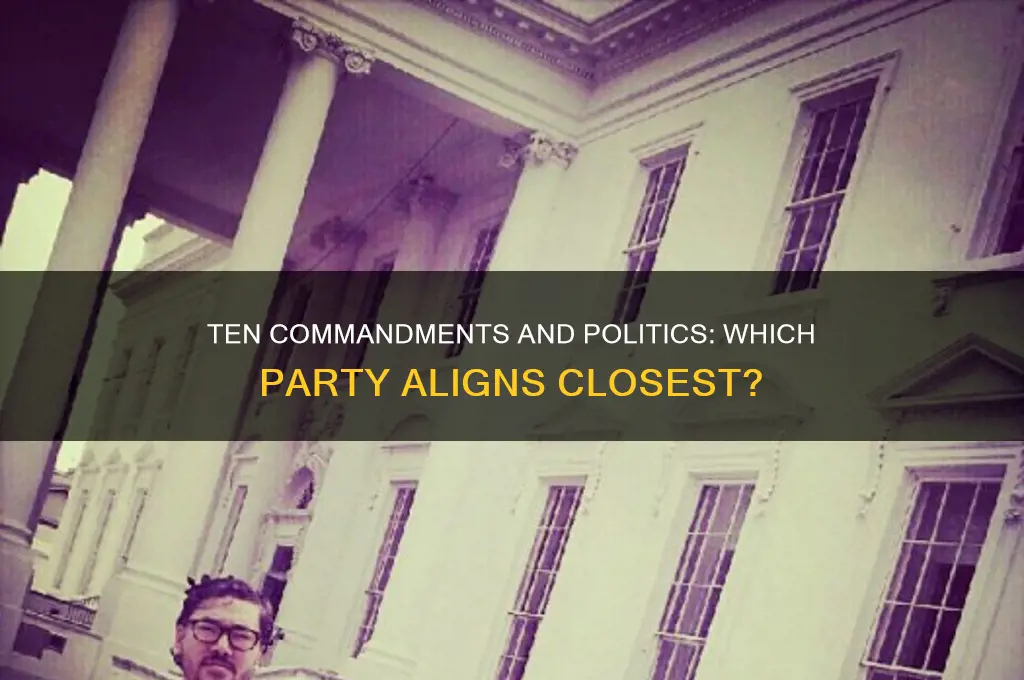 which political party is supported by the ten commandments