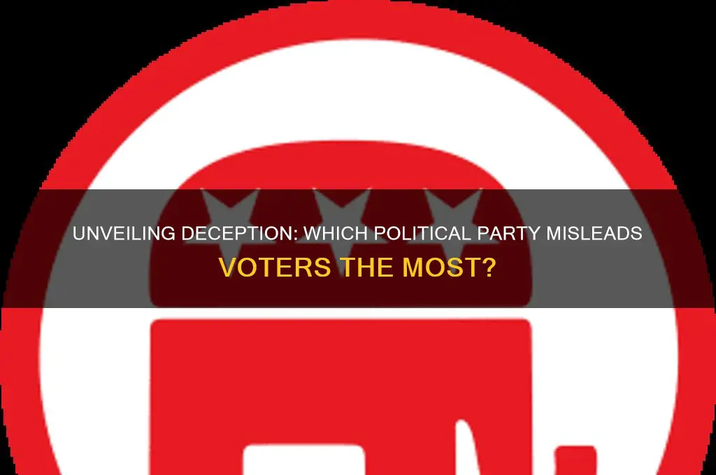 which political party is the most deceptive