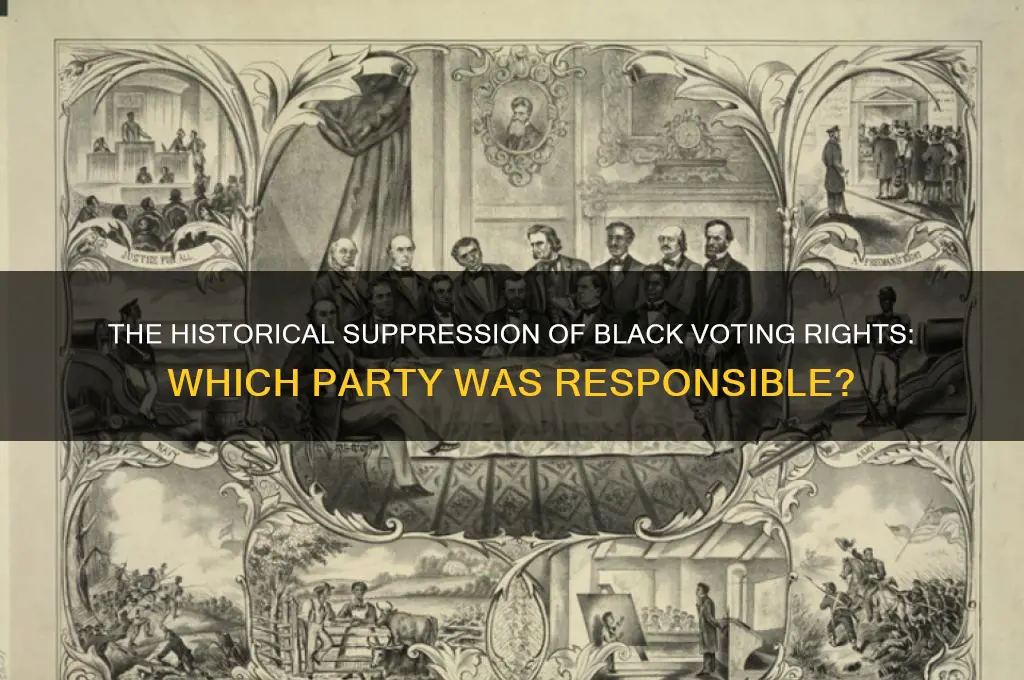 which political party kept blacks from voting