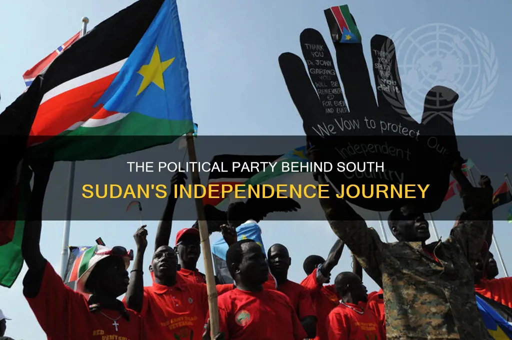 which political party led south sudan to independence