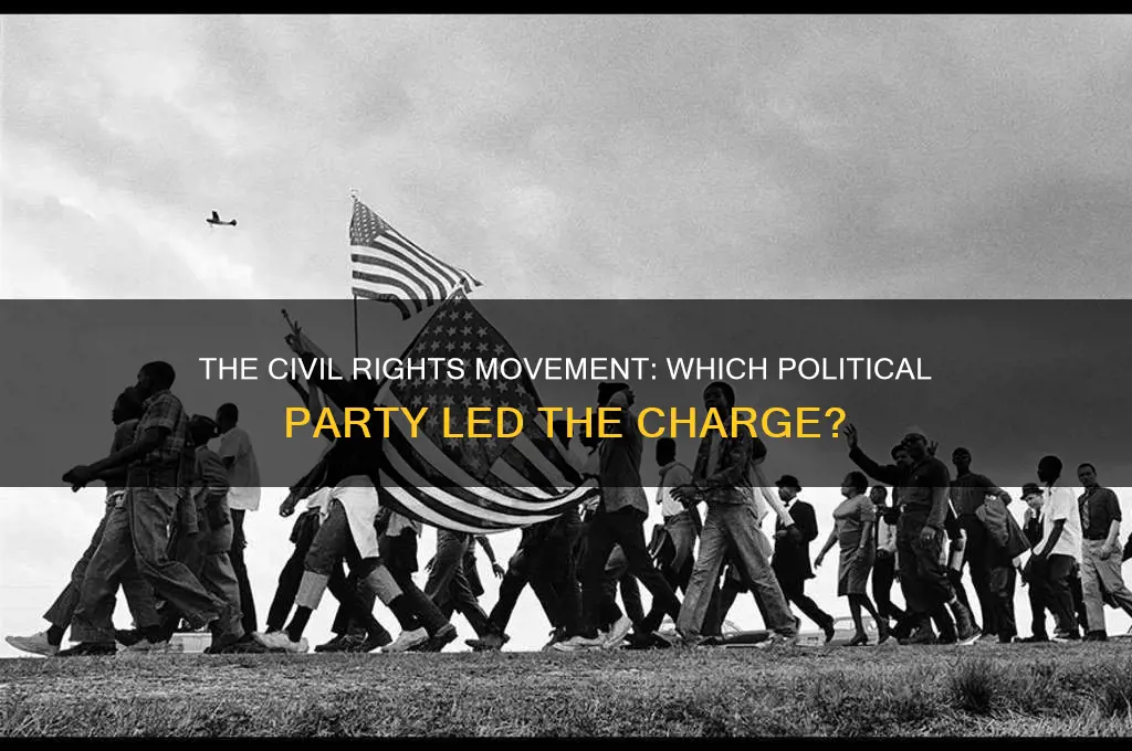 which political party led the civil rights movement
