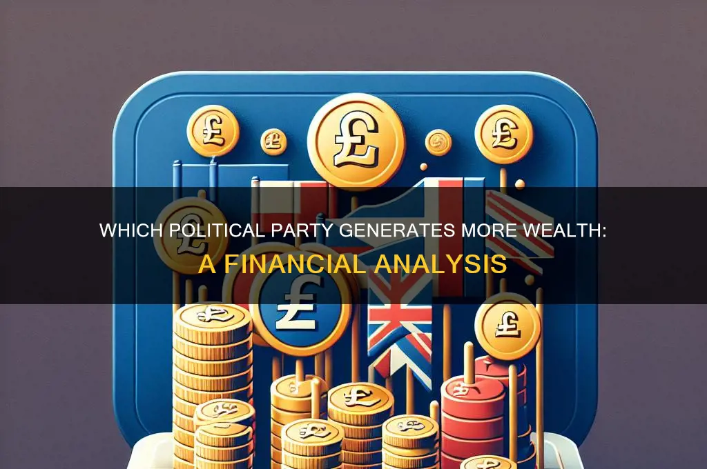 which political party makes more money