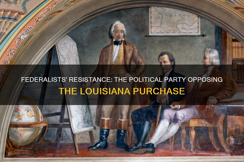 which political party opposed the louisiana purchase
