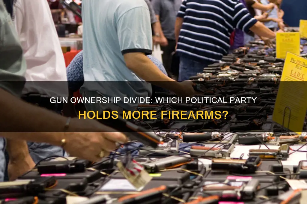 which political party owns more guns