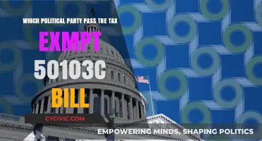 Which Political Party Championed the 501(c)(3) Tax Exemption Bill?