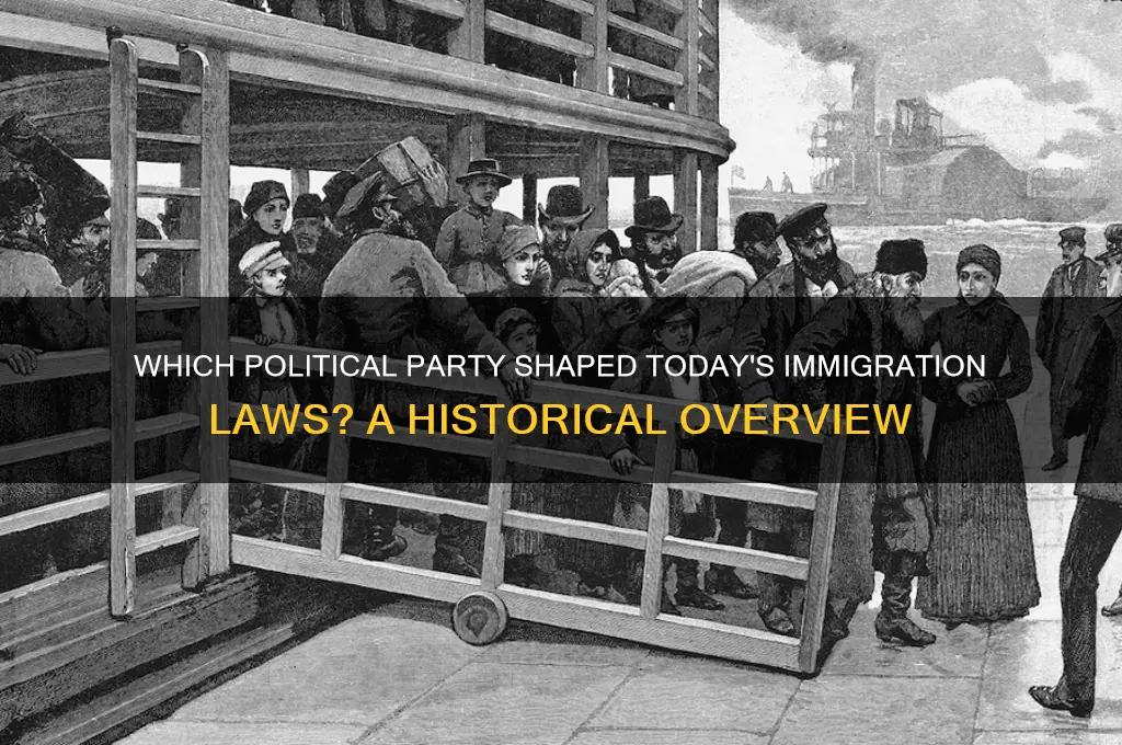 which political party passed current immigration laws