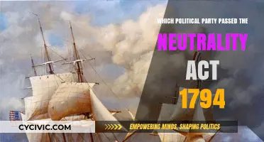 The 1794 Neutrality Act: Which Political Party Passed It?