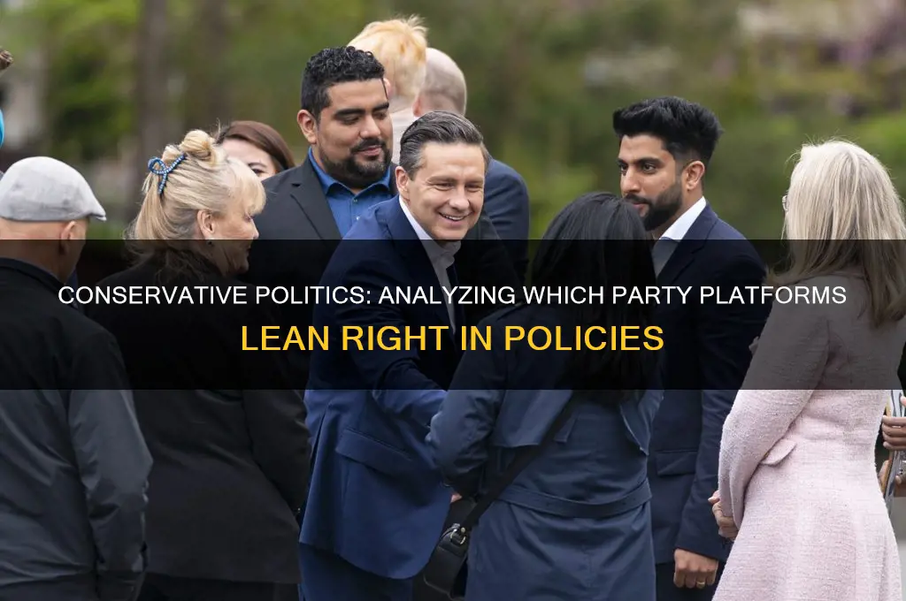 which political party platforms tend to be more conservative