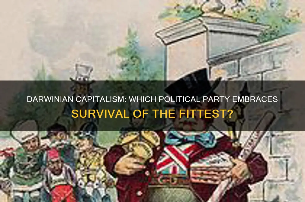which political party prefers darwinian capitalism