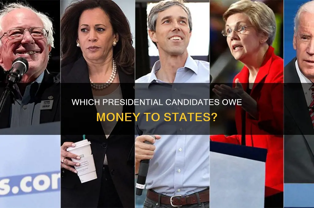 which political party presidential candidates owe money to states