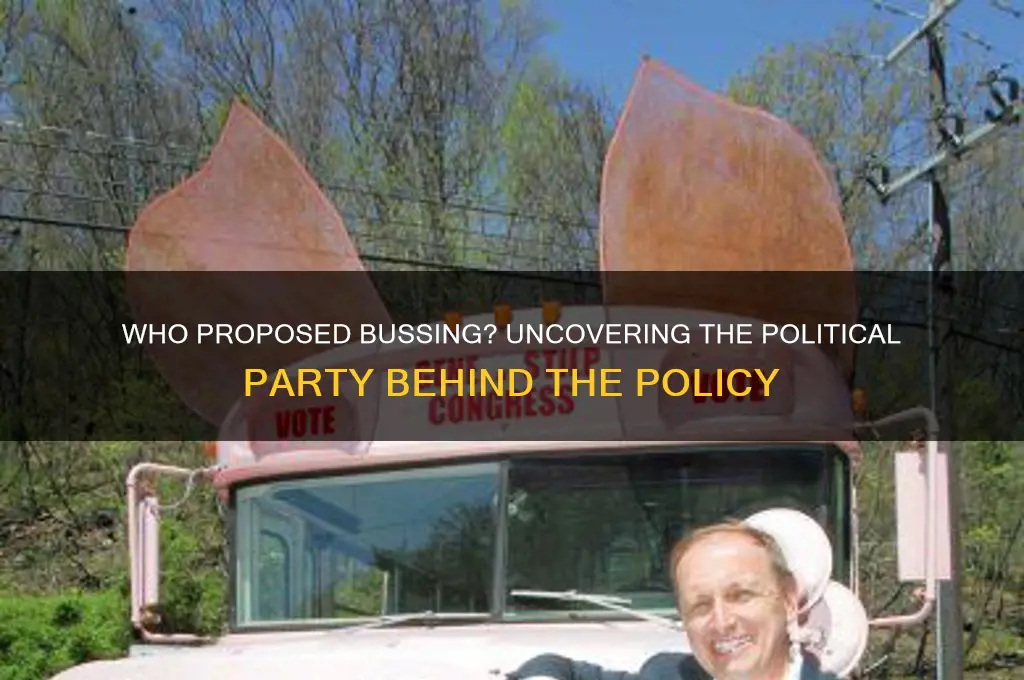 which political party proposed bussing