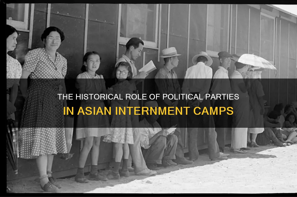 which political party put asians in internment camps