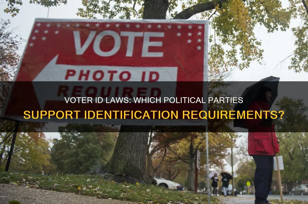 which political party requires voter id