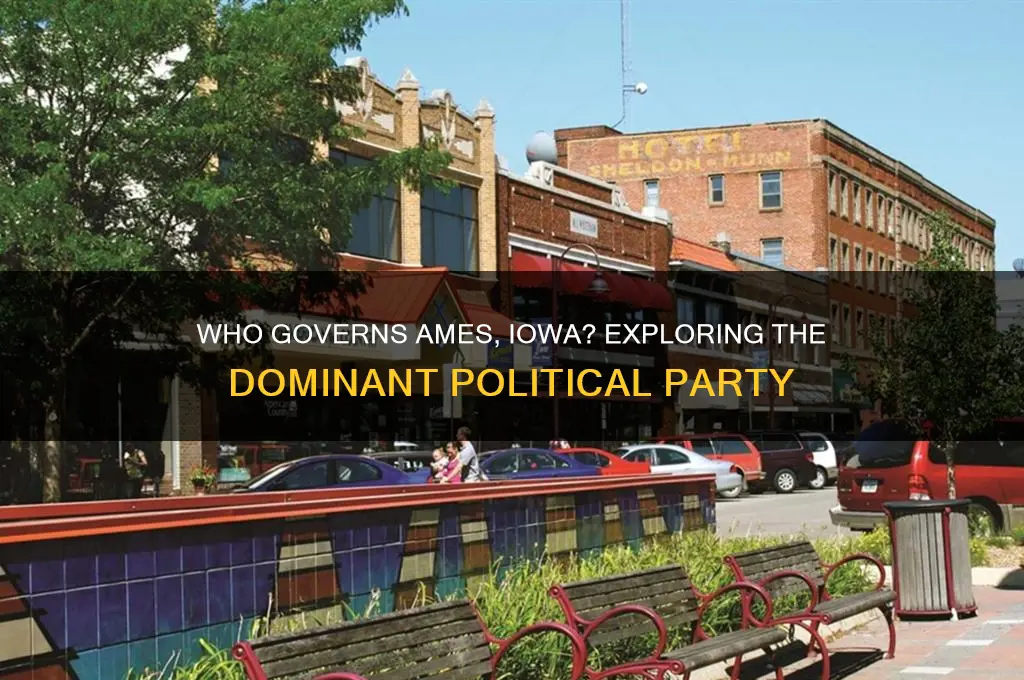 which political party runs ames iowa