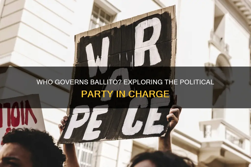 which political party runs ballito