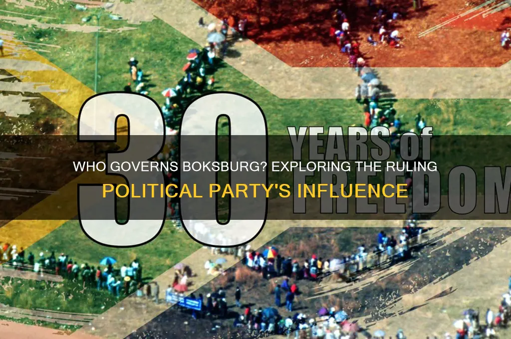 which political party runs boksburg