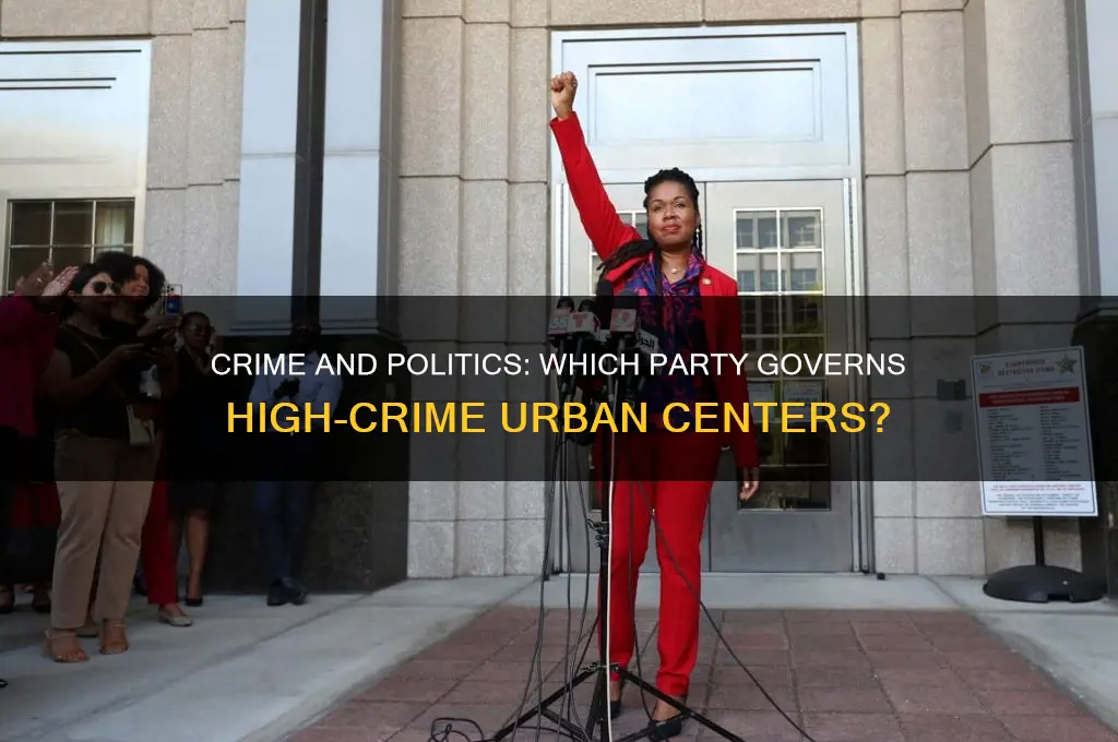 which political party runs cities with highest crime rate