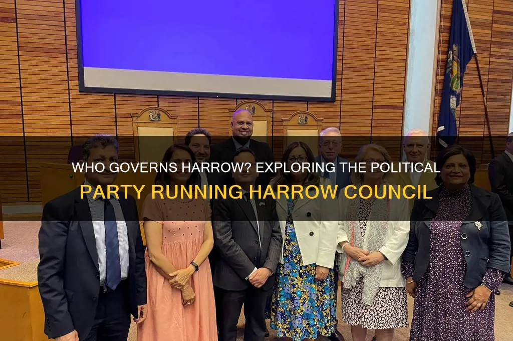 which political party runs harrow council