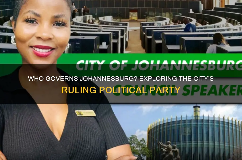 which political party runs johannesburg