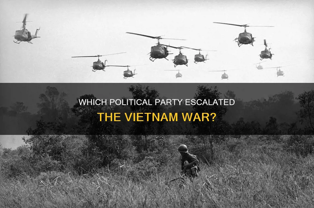 which political party srarted the vietnam war like