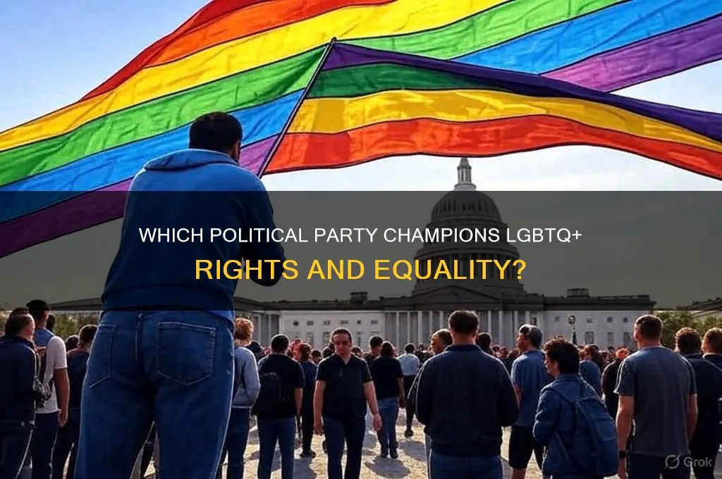 which political party stands with lgbt community