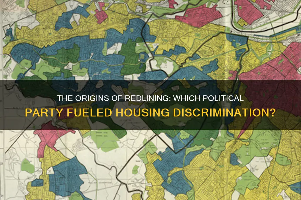 which political party started redlining