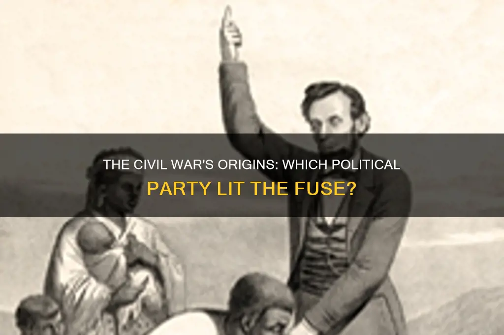 which political party started the civil war