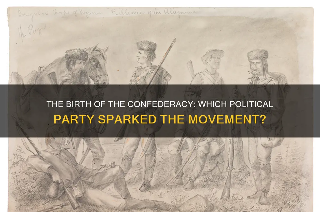 which political party started the confederacy