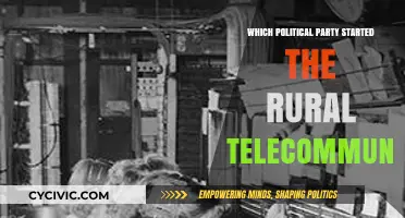 Which Political Party Pioneered Rural Telecommunications in the United States?