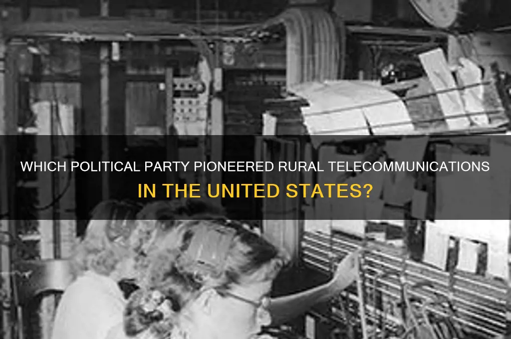 which political party started the rural telecommunications