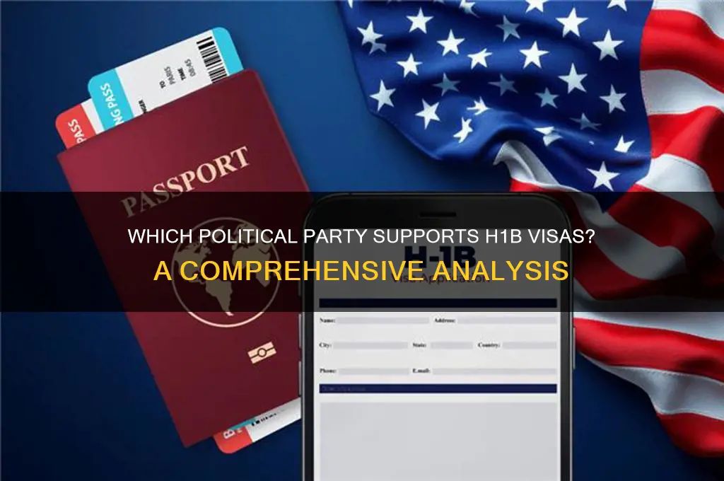 which political party support h1b visa